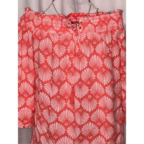Beautiful women G by Giuliana Off-The-Shoulder Woven size small Blouse Great Con - Picture 3 of 7